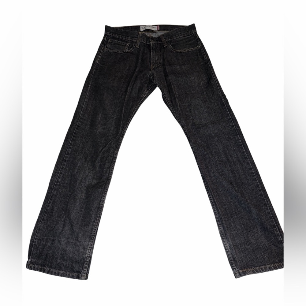 Levi's Men's Black Slim Straight Jeans